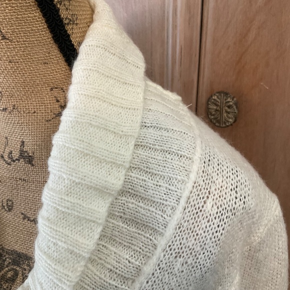 J. Crew Dolce Shawl Collar Popover Cream Sweater - Picture 7 of 16